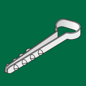 UWP 12/6/50 UCHWYT KABLOWY WBIJANY PŁASKI BIAŁY OPK.50 SZT.  YDYP 3X2.5, 4X1.5