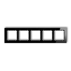 DECO CZARNY/ CZARNY EFEKT SZKŁA RAMKA 5X