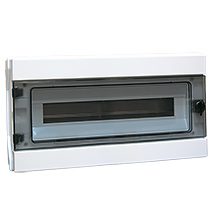 RH-18 ROZDZIELNIA PLASTIKOWA NT 18M 1X 18M N+PE IP65 IK07 260X435X138 DRZWI DYMNE BIAŁY NEOSERIES