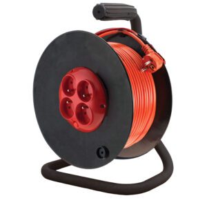 PZB-40-30Y PRZEDŁUŻACZ BĘBNOWY 4X Z/U OKRĄGŁY KĄTOWA 30M H05VV-F 3X1.5 + TERMIK