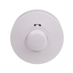 DRM-02-24V BIAŁY CZUJNIK RUCHU MIKROFALOWY NT SUFITOWY 360ST 1-10M 5S-12MIN IP40 5.8GHZ 24V AC