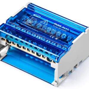CZTEROBIEGUNOWY MODUŁOWY BLOK ROZDZIELCZY SHNK 4X11 SZARY