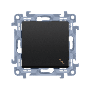 SIMON 10 MODUŁ CZARNY MAT ŁĄCZNIK UNIWERSALNY "SCHODY" SAMOZACISKI 10AX 250V