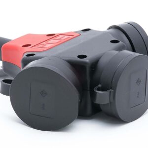 ROZGAŁĘŹNIK PRZENOŚNY GUMOWY 1-3 Z/U + ZATYCZKA IP54 TAURUS2