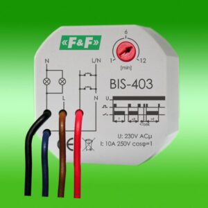 BIS-403 BISTABLE PULSE RELAY 10A 230V AC WITH TIMER