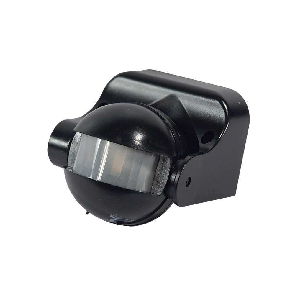 CZUJNIK RUCHU CZARNY NT ŚCIENNY 180ST 12M 1200W 230V IP44 3-2000LUX