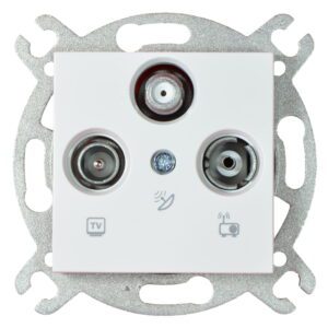 KARRE MODUŁ BIAŁY GNIAZDO RTV-SAT KOŃCOWE