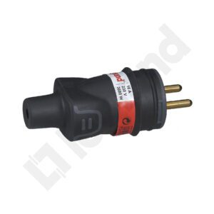 WTYCZKA PRZENOŚNA 1F 1X Z/U GUMA CZARNY HELIUM