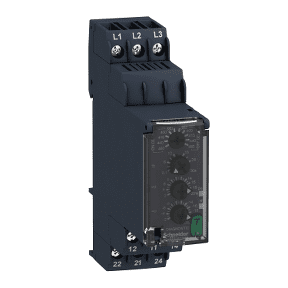 Schneider Electric Zelio Control 3-Phase Control Relay, 304 576V AC, 2C/O Contact 8A, RM22TR33