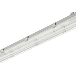 WT050C WHITE HERMETIC LUMINAIRE 2X G13 IP65 IK08 1500MM 2XTLED PC