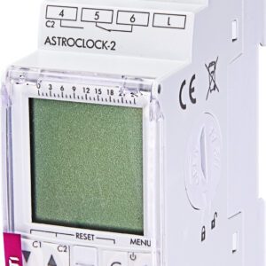 ASTROCLOCK-2 ZEGAR STERUJĄCY 2-KANAŁOWY ASTRONOMICZNY 16A 2M 230V AC EVE