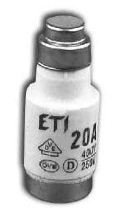 D02 GL/GG 20A WKŁADKA TOPIKOWA 20A E18 400V AC 50KA AC