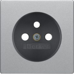 Q.X ALUMINUM MODULE VELVET SOCKET PLATE 1X Z/U WITH COVERS