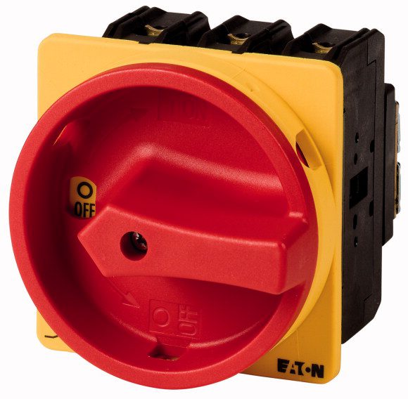 P3-100/EA/SVB 100A 0-1 3P CAM SWITCH 100A 3P B/O 50KW IP65 RED/YELLOW LOCKABLE DRIVE