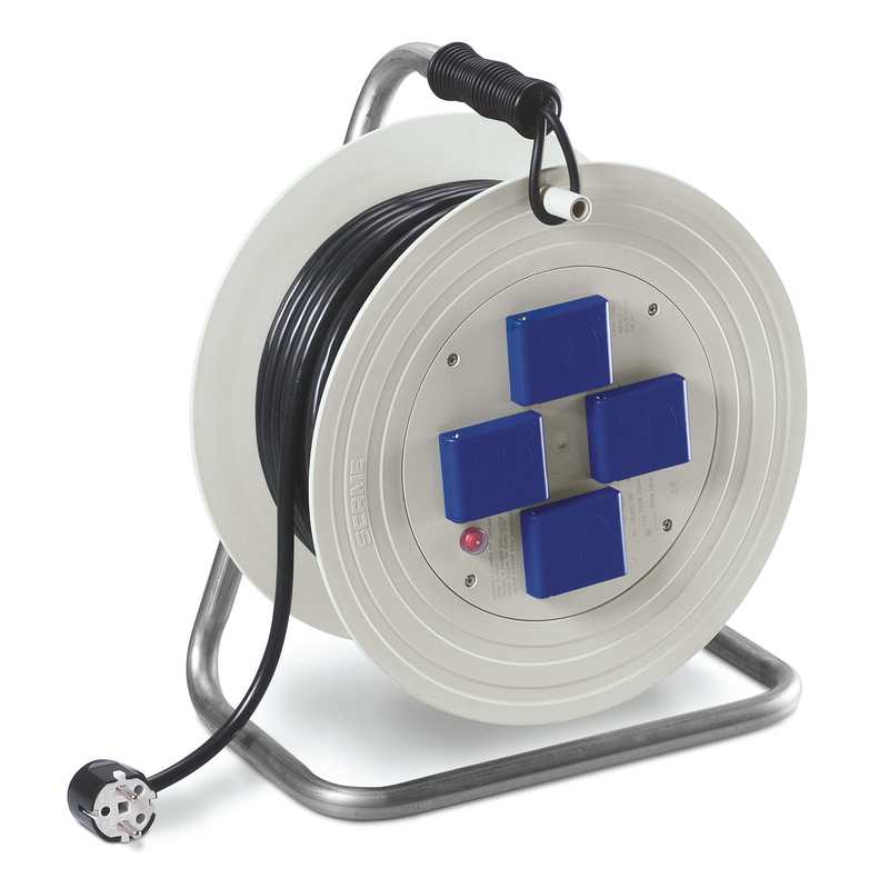 ROLLER 330 PRZEDŁUŻACZ BĘBNOWY 4X Z/U 25M IP44 H05RR-F 3X2.5 SZARY ROLLER