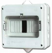 SW SKRZYNKA ZABEZPIECZENIOWA TH35 6M 25A 165X165X95 IP43 BEZ WYŁĄCZNIKA