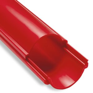 QRD160-3 CZERWONY RURA OSŁONOWA GŁADKA DZIELONA FI160/141 750N/5CM