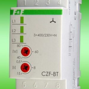 CZF-BT CZUJNIK ZANIKU I ASYMETRII FAZ 10A 1P 3X400/230V+N  Z REGULOWANYM PROGIEM ASYMETRII I CZASEM
