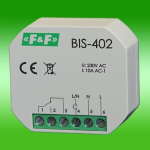BIS-402 BISTABLE PULSE RELAY DIN RAIL MOUNT 10A 230V AC