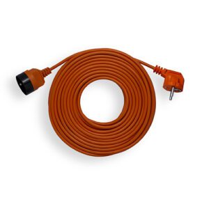 PS-1010 PRZEDŁUŻACZ PRZENOŚNY 1X Z/U OKRĄGŁY WTYCZKA KĄTOWA 10M H05VV-F 3X1.0 BIAŁY