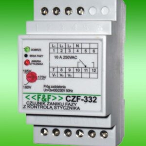 CZF-332 CZUJNIK ZANIKU FAZ 1Z/1R Z KONTROLĄ STYCZNIKA