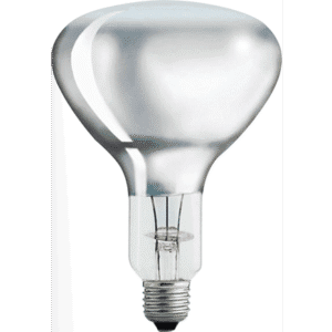 R125 IR ŻARÓWKA SPOT 375W E27 230V PRZEZROCZYSTY INFRARED ŚCIEMNIALNA