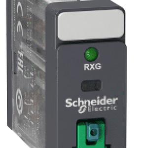 Schneider Electric Zelio Relay Przekaźnik interfejsowy z przyciskiem test LED 2C/O 5A, 24V DC, RXG22BD