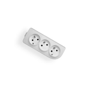 GN-30 GNIAZDO PRZENOŚNE 3X Z/U OKRĄGŁE 16A BIAŁY