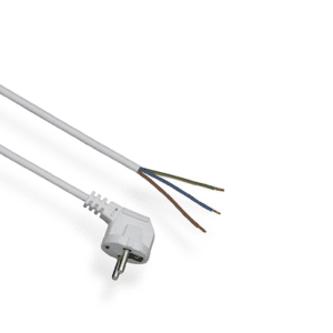 PZ1.5-02-1 BIAŁY SZNUR PRZYŁĄCZENIOWY 2.0M  H05VV-F 3X1.5 OKRĄGŁY WTYCZKA KĄTOWA UNISCHUKO