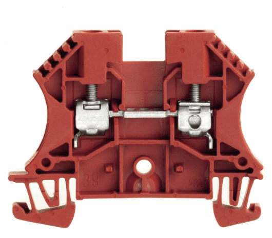 WDU 4.0 RT ZŁĄCZKA SZYNOWA PRZELOTOWA GWINTOWA CZERWONY