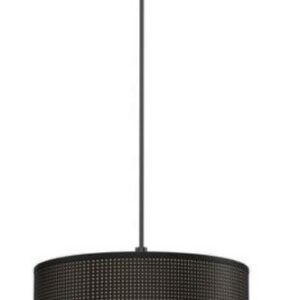 LOFT CZARNY/ ZŁOTY OPRAWA WISZĄCA 1X E27/ 60W METAL/ TKANINA