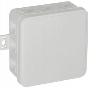 V6 PUSZKA INSTALACYJNA NT 85X85X41 IP54 IK07 PUSTA 12-WLOTOWA Z OSŁABIENIAMI KLIK BIAŁY