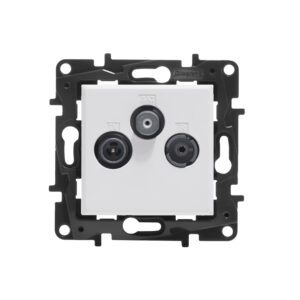 NILOE STEP MODUŁ BIAŁY GNIAZDO RTV-SAT KOŃCOWE GWIAZDA 1.5DB TV 5-68/120-862MHZ/ SAT 950-2400MHZ