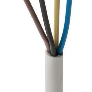 H03VV-F OMY 4X 0.75 ŻO BIAŁY PRZEWÓD MIESZKANIOWY OKRĄGŁY MIĘKKI 300/300V