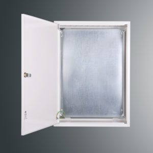 RZ-8NN OBUDOWA METALOWA NT 575X420X220 DRZWI PEŁNE Z PŁYTĄ IP30 BIAŁY