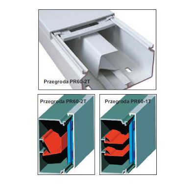 PR 60-T2 PRZEGRODA RUCHOMA 2M BIAŁY