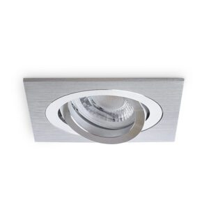 DELTA-K AS ALUMINIUM SZCZOTKOWANE OPRAWA SUFITOWA PT KWADRAT RUCHOMA GU5.3 IP20 ALUMINIUM