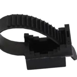 UP-30/50 UV CABLE CLAMP WITH SCREW MOUNT AND STRAP BLACK