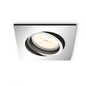 DONEGAL CHROM OPRAWA SUFITOWA PT KWADRAT 1X GU10/ 5.5W IP20 TWORZYWO