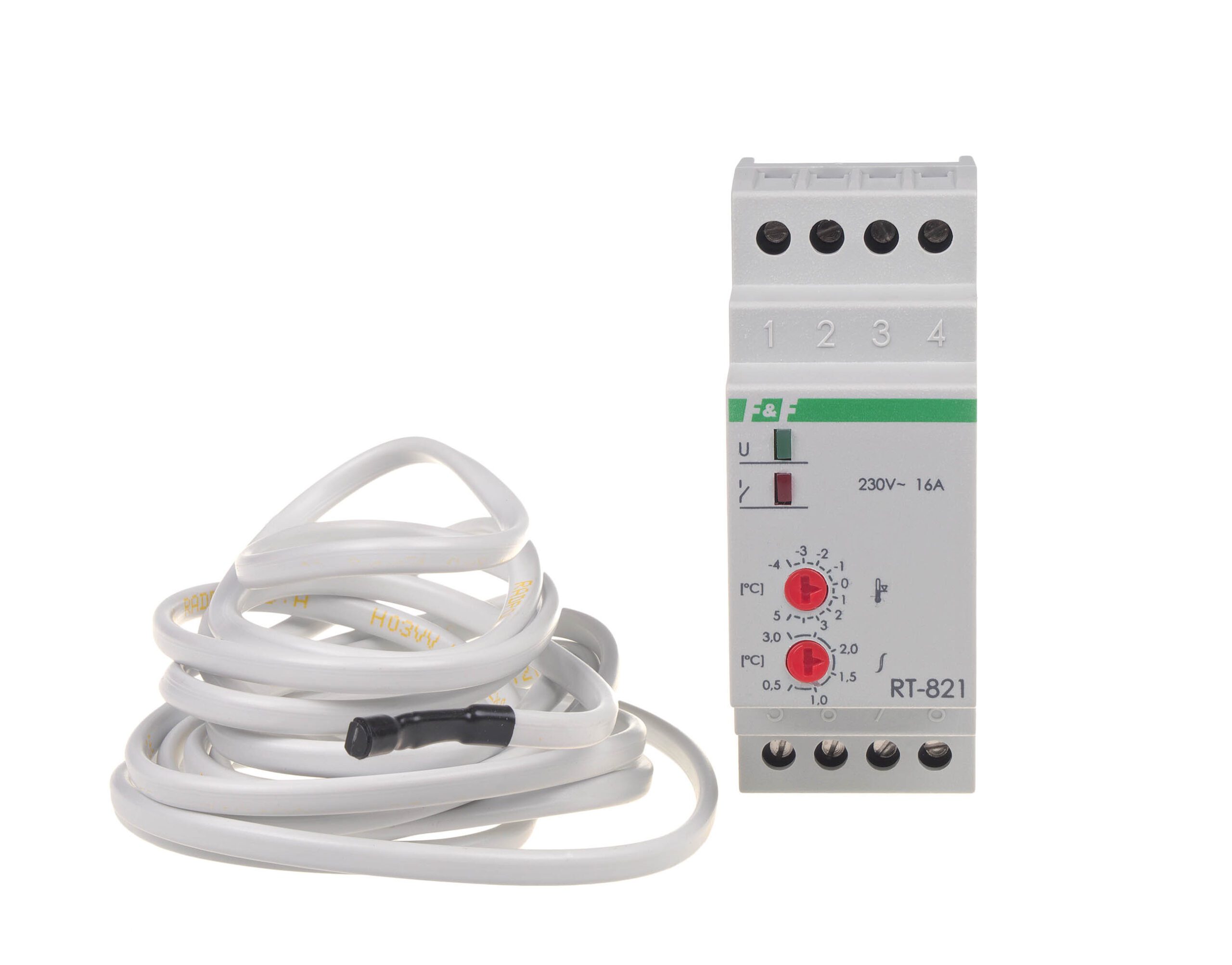 RT-821 REGULATOR TEMPERATURY 16A 1P 2M -4-5ST C 230V AC