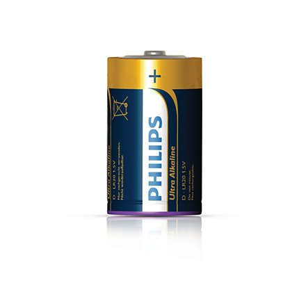 LR20/D ULTRA ALKALINE HIGH ALKALINE BATTERY 1.5V FI33 H61.5MM 276.0G BLS.2PCS.