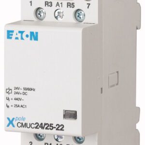 CMUC24/25-40 MODULAR CONTACTOR 25A 4Z 2M 24V AC/DC
