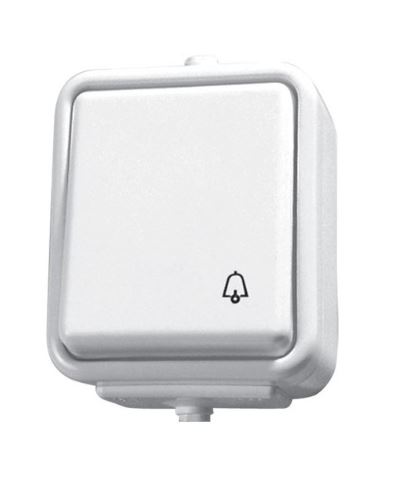 Schneider Electric Cedar, przycisk "dzwonek", IP44, biały, WNT101C01