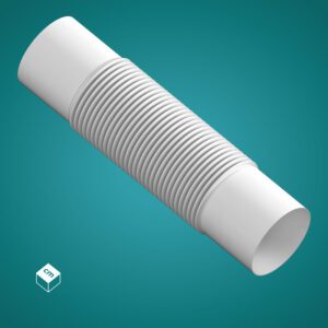 ZCL 47 GROOVED CONNECTOR FI47 WHITE