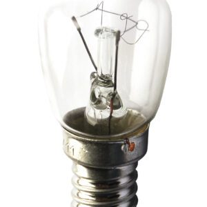 T25 TUBULAR TABLE BULB 15W E14 230V CLEAR WW 2700K 77LM TAB-0007