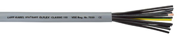 OLFLEX CLASSIC 110 3G 1.0 ŻO SZARY PRZEWÓD STEROWNICZY LINKA 300/500V BĘBEN KL.5 OLEJ NUMEROWANE