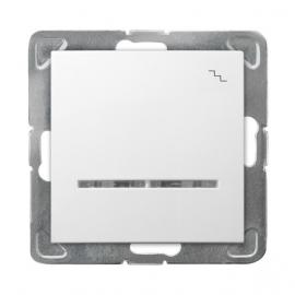 IMPRESJA MODUŁ BIAŁY ŁĄCZNIK UNIWERSALNY "SCHODY" PODŚWIETLANY POMARAŃCZOWY SPRĘŻYNOWE 16AX 250V