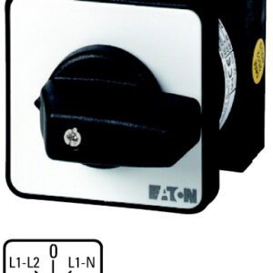 T0-3-8007/E 20A 3P+N Z 0 PRZEŁĄCZNIK WOLTOMIERZY 20A 3P+N B/O 6.5KW IP65 NAPĘD CZARNY