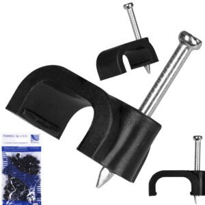 FLOP-13/7/100 UCHWYT KABLOWY Z GWOŹDZIEM D YDYP3X2,5  CZARNY