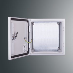 PSH OBUDOWA HERMETYCZNA METALOWA NT  250X250X150 DRZWI PEŁNE Z PŁYTĄ IP65 IK10 SZARY PROFIT SYSTEM